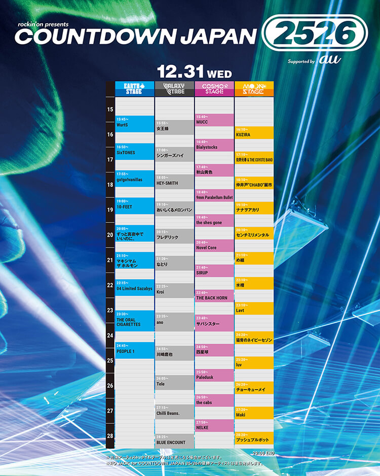 COUNTDOWN JAPAN 25/26